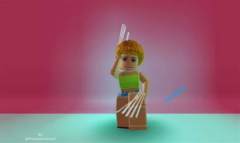 A Lego Figure Holding Up Two Arrows In Front Of A Pink Background