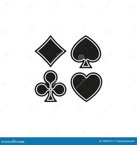 Vector Playing Cards Symbols, Poker Cards Symbols Vector Stock Vector ...