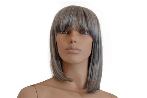 Deluxe Grey Long Bob Wig Perth Hurly Burly Hurly Burly