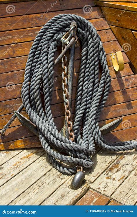 Anchor Chain Rope Stock Photos - Royalty Free Stock Images