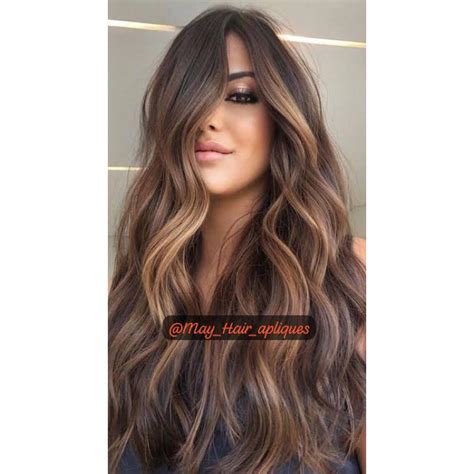 Aplique cabelo tictac invisível morena iluminada ombre hair 60cm