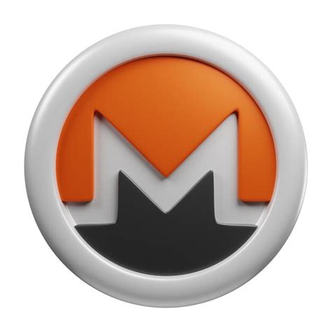 Premium Photo Monero Or Xmr Silver Coin D Rendering Front View