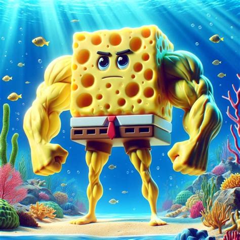 Buff SpongeBob characters : r/weirddalle