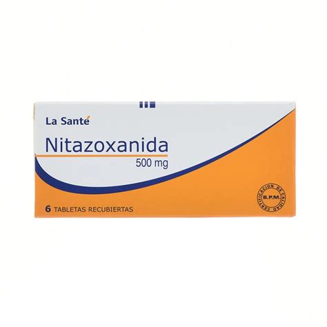 Nitazoxanida 500 Mg 6 Tabletas Ls Drogueria Sanigi