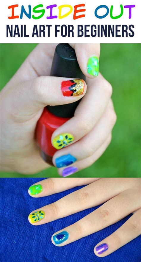 Disney Pixar Inside Out Nail Art Tutorial For Beginners Easy Diy