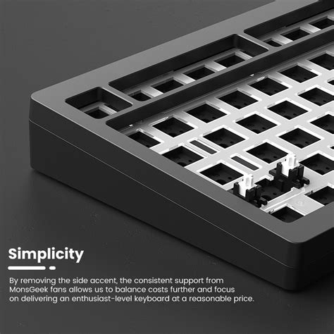 MonsGeek M V RGB Hot Swappable Wired QMK VIA Mechanical Keyboard DIY Kit With An Upgraded