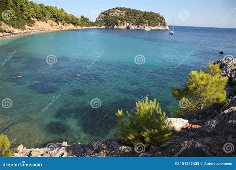 Mediterranean Azure Coves And Beautiful Bays Stock Image Image Of