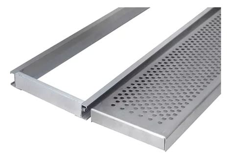 Grelha Ralo Linear Perfurada 15x50 Inox Água Pluvial