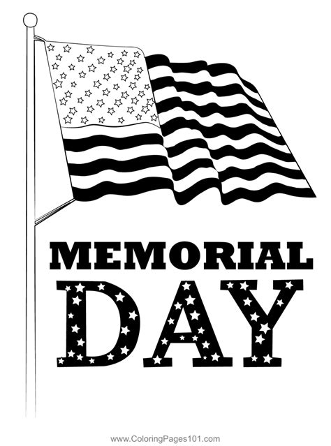 Memorial Day Goldan Star Coloring Page For Kids Free Memorial Day