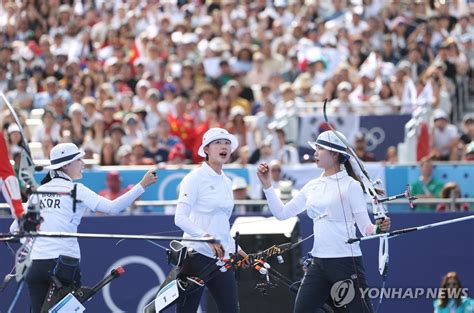 1보 한국 여자양궁 올림픽 단체전 10연패 신화 완성 연합뉴스