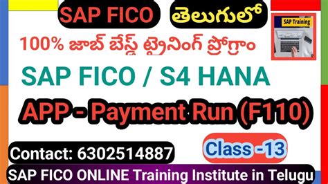 APP RUN F110 Complete Running In SAP FICO Automatic Payment Run In