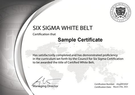 Six Sigma White Belt Certification Gururo