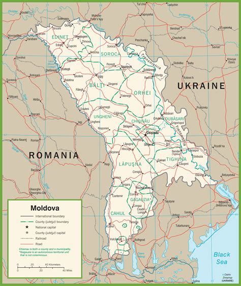 Moldova political map - Ontheworldmap.com