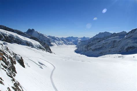 Glacier at Jungfrau, Switzerland Stock Photo - Image of travel, nature ...