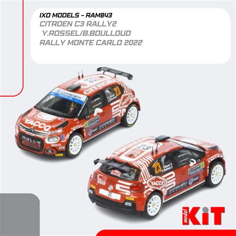 Citroen C3 Rally2 N 23 Rally Monte Carlo Y Rossel B Boulloud 2022