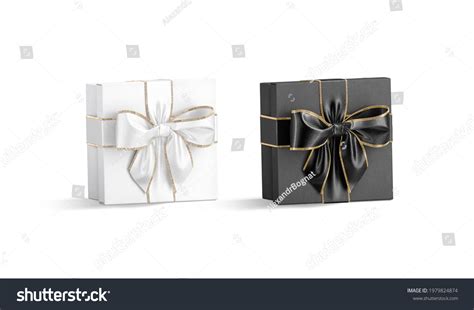 Blank Black White Gift Box Ribbon Stock Illustration 1979824874 | Shutterstock