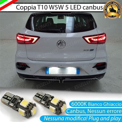 Luci Targa Led Canbus Mg Zs 6000k Luce Bianca No Error