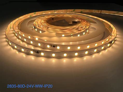 24V 2835 Flex Strips 80LEDs M Extra High Lumen Efficiency SEMI LIGHT