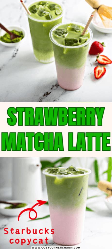 The Best Iced Strawberry Matcha Latte Recipe