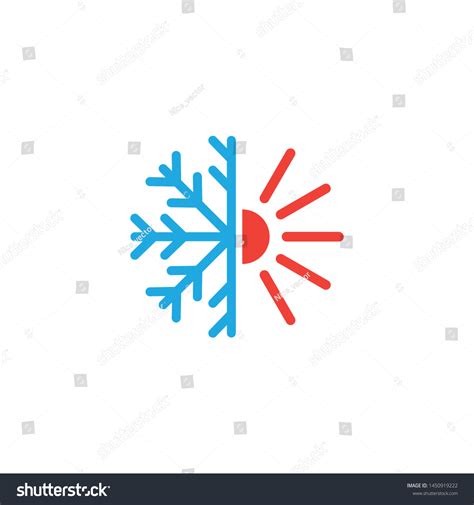 Hot Cold Icon Graphic Design Template Stock Vector Royalty Free Shutterstock