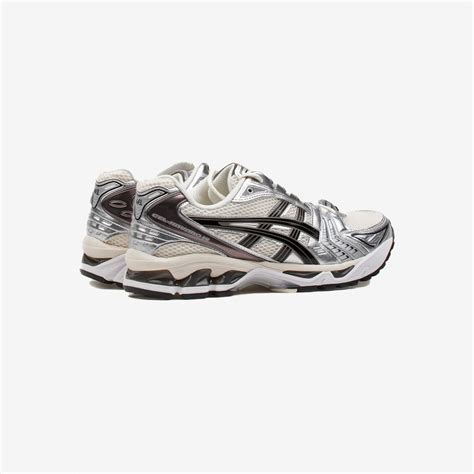 Unisex Running Sneaker Asics Gel-Kayano 14 White black color 1201A019 ...