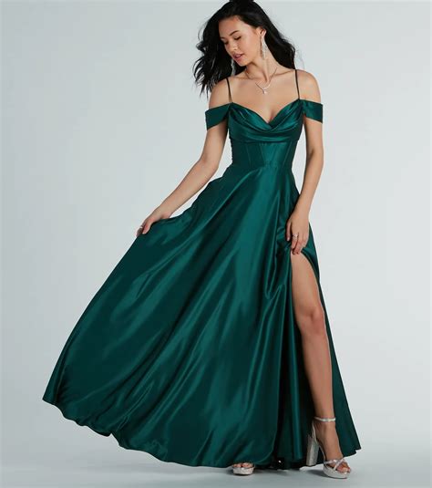 green formal dresses for weddings