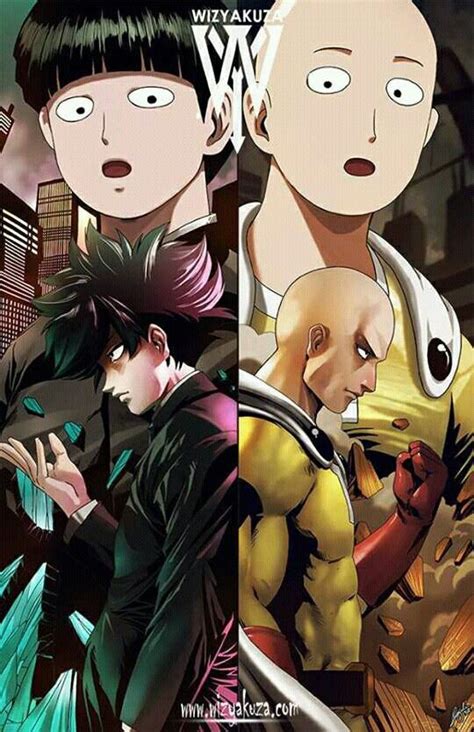 Mob Psycho 100 X One Punch Man One Punch Man Anime Anime One Punch