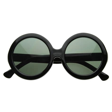 Celebrity Oversize Vintage Jackie O Kennedy Round Designer Sunglasses Zerouv