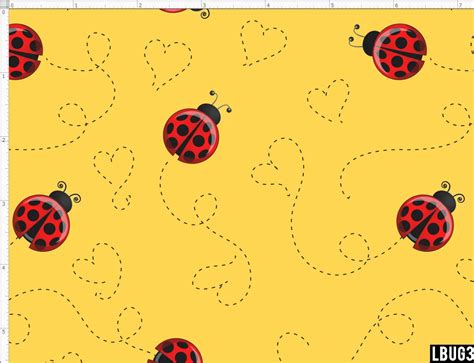 Ladybug Fabric Insect Fabric Summer Fabric Custom Printed Etsy