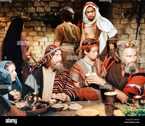 The Ten Commandments Front From Left John Carradine Bobby Clark