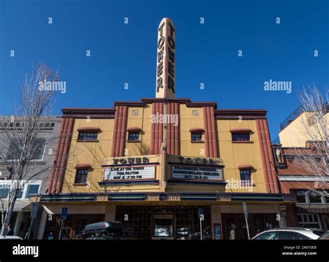 The old Tower Theater on Wall Street in Bend, Oregon, a 1940s movie ...