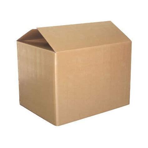 Brown Rectangular Kraft Paper Corrugated Box For Food Pharmaceutical