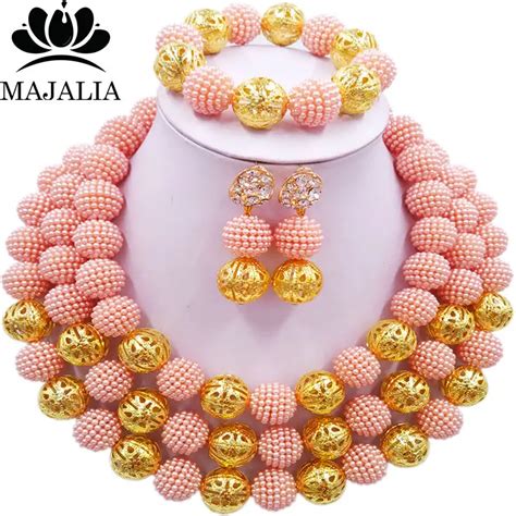 Nig Ria Majalia Moda Beads Africanos Wedding Set J Ias Bu P Ssego