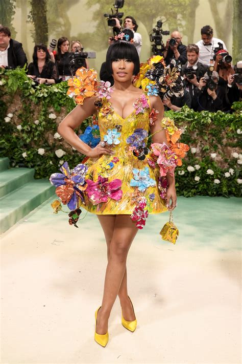 Nicki Minaj Transformed Into A Floral Sculpture At The 2024 Met Gala | British Vogue