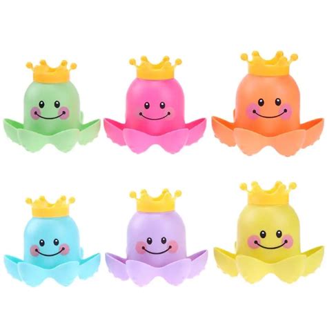 Baby Bath Toy Octopus Animals Swimming Water Toys Soft Sound Rubber ...