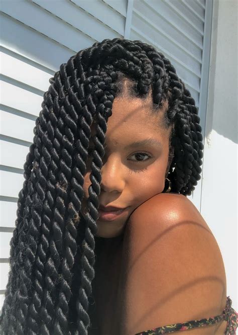 Twists Braids Em Tran A Em Cabelo Cacheado Penteados Tran A