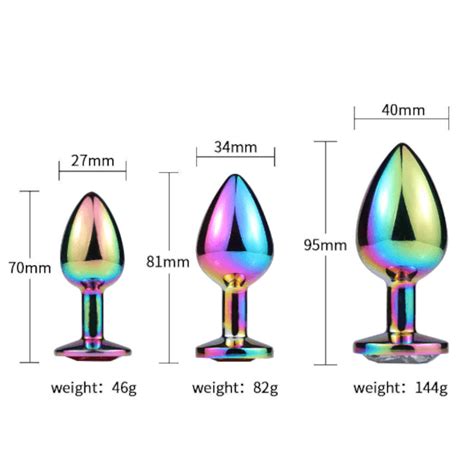 Shining Neochrome Anal Set 3 Piece Love Plugs