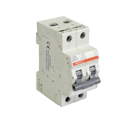 PROMELSA Interruptor termomagnético 2x50A 6kA 240 415V tipo C DIN