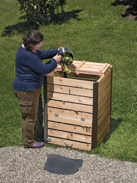 Cedar Compost Bin Gardeners Supply Composter Compost Bin Compost