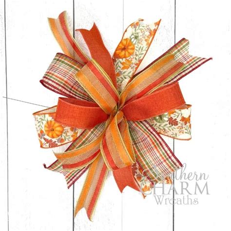 Trendy Multi Ribbon Fall Bow 2 Ways Southern Charm Wreaths