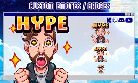 Draw Cartoon Custom Twitch And Kick Emotes And Badges By Gochi Masu