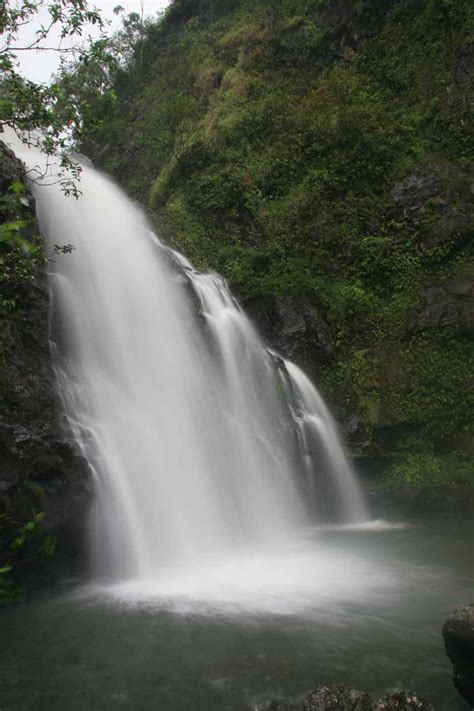 Upper Waikani Falls - The Three Bears Falls on the Hana Hwy