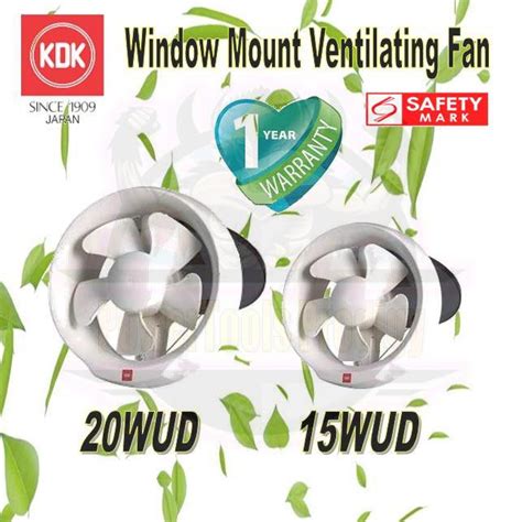 KDK VENTILATION FAN WINDOW MOUNTED FAN 15WUD 20WUD Shopee Singapore