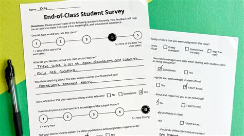 Student Perception Survey (Free Printable) – teachersconnect.co