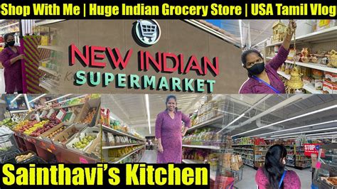 Shop With Me Indian Grocery Store Vlog Usa Tamil Vlog New Indian Supermarket Tracy Youtube