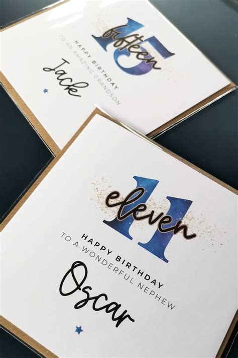 Personalised Boys 15th Birthday Card 15th Birthday Card For Etsy Uk