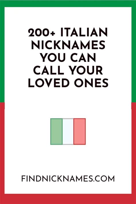 200+ Popular Italian nicknames For Guys and Girls (With Meanings)