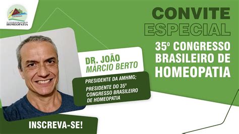 Dr Jo O M Rcio Berto Presidente Do Congresso Brasileiro De