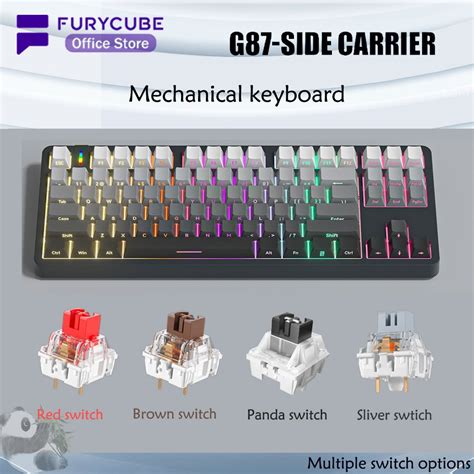Furycube G RGB Mechanical Keyboard Hot Swappable Noah Silver Switch PBT Side Engraved Keycaps