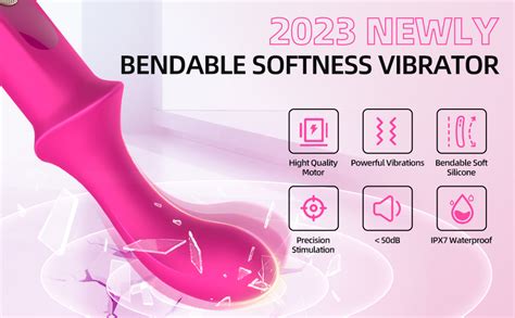 Amazon G Spot Vibrator Dildo Sex Toy Soft Silicone Bendable Mini Vibe For Women Clitoral